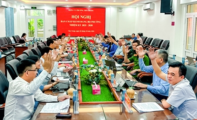 Hội nghị Đảng ủy phường Nha Trang: xem xét, cho ý kiến 2 dự thảo Đề án